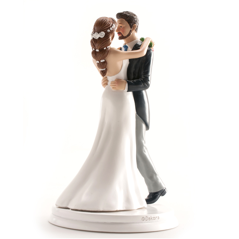 Figurka na dort - nevěsta a ženich tančící valčík 2
